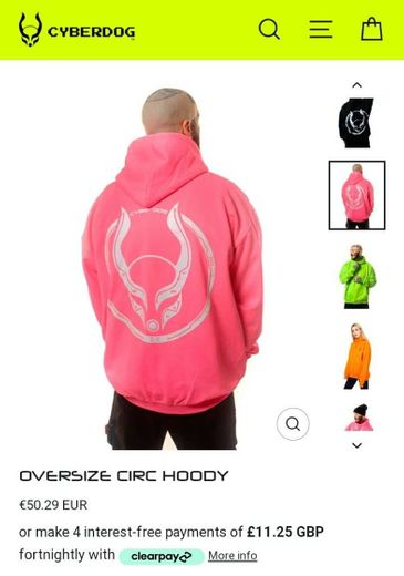 OVERSIZE CIRC HOODY