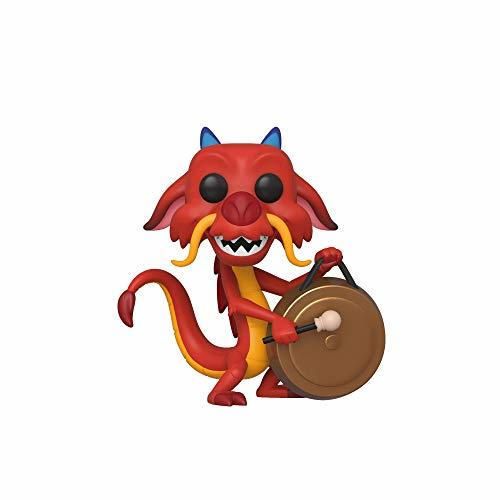 Funko- Pop Disney: Mulan-Mushu w/Gong Collectible Toy, Multicolor