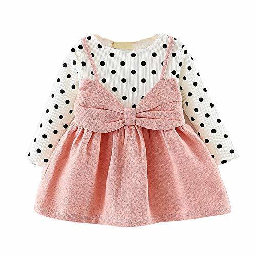 Social LANSKIRT Ropa de Recién Nacido Infantil bebé niñas Vestido Estampado de Flores