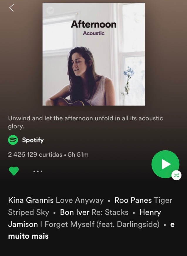 Moda Playlist Acústica 