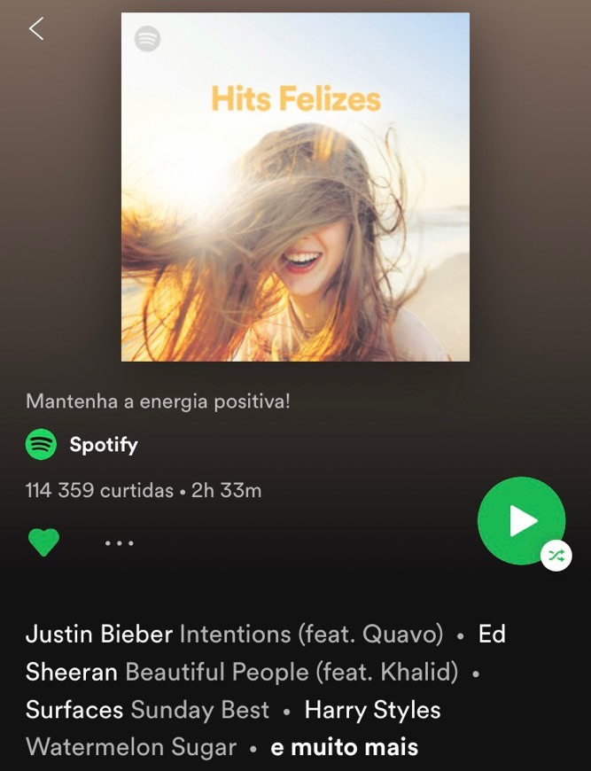 Moda Playlist Hits Felizes