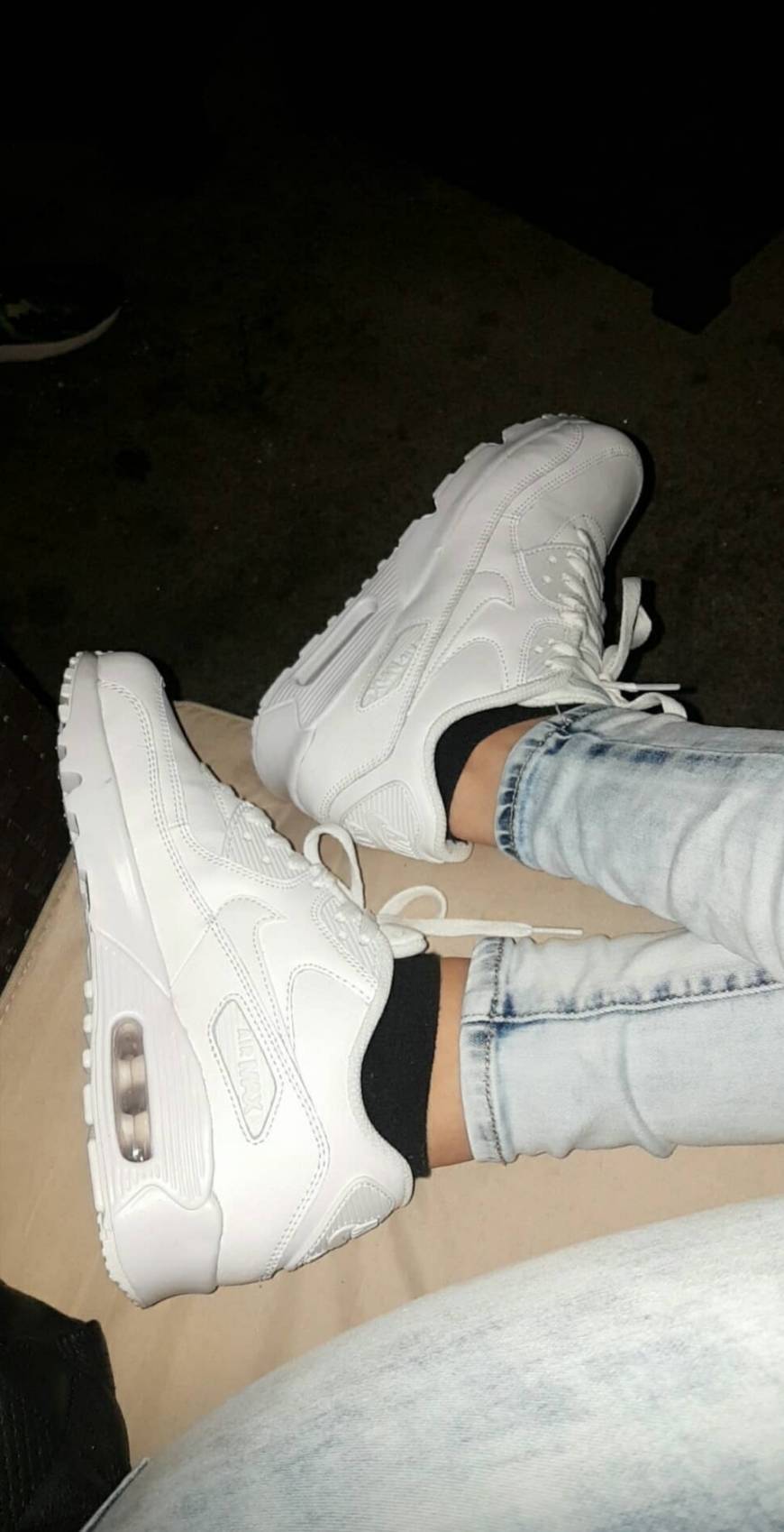 Social Nike Air MAX 90 Leather, Zapatillas para Niños, Blanco