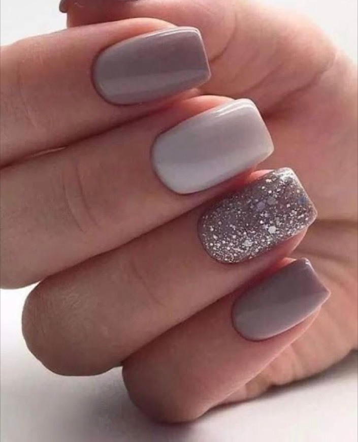 Moda Uñas brillo