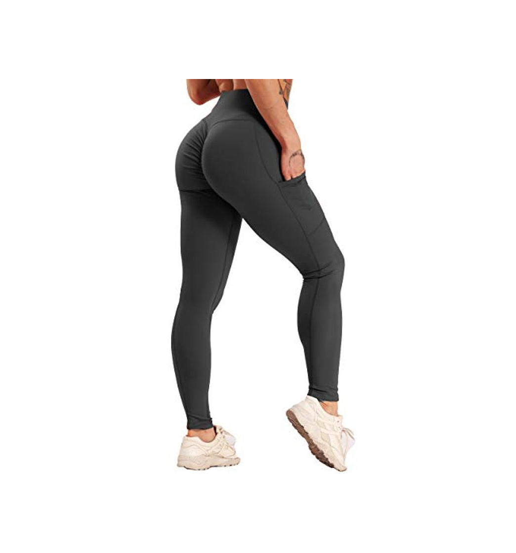 Producto FITTOO Mallas Leggings Mujer Pantalones Deportivos Yoga Alta Cintura Elásticos Transpirables Negro L