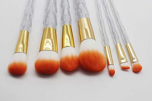 Social JIFUNI Herramientas de Belleza 7 Pincel de Maquillaje Unicorn Beauty Kit Pincel