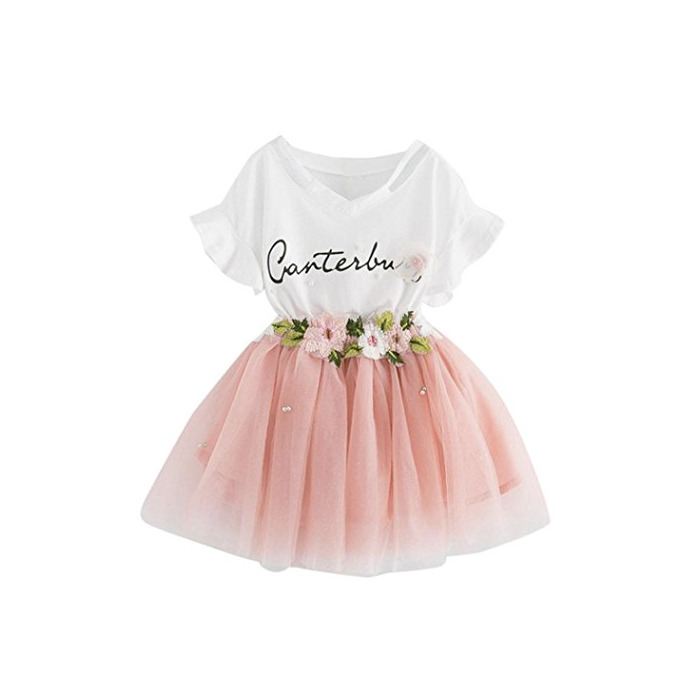 Product K-youth Vestido de niña Vestido Niña Floral Tutú Princesa Vestidos Vestido para