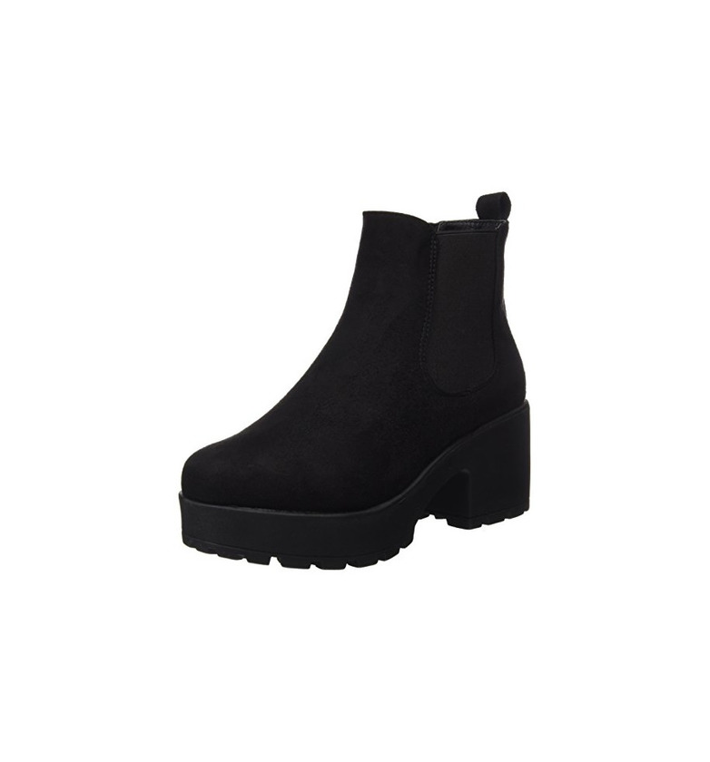 Social COOLWAY Irby, Botas Chelsea para Mujer, Negro