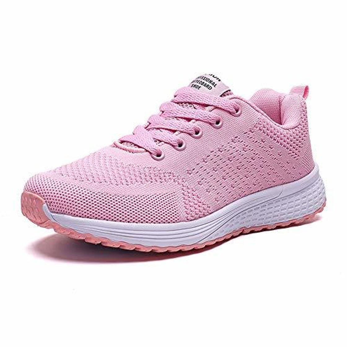 Producto Zapatillas de Deportivos de Running para Mujer Gimnasia Ligero Sneakers Brillante Rosado