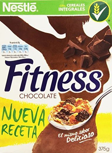 Cereales NESTLÉ Fitness con chocolate con leche - Copos de trigo integral
