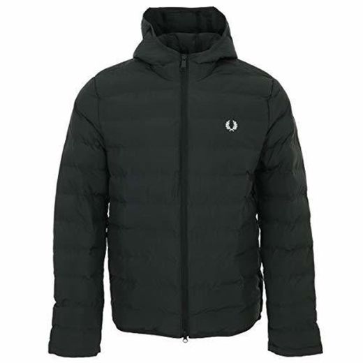 FRED PERRY Insulated Hooded Jacket Abrigos Hombres Negro