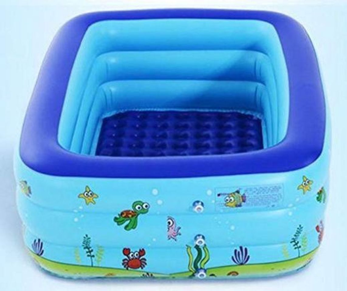 Products RÁPIDO Configuración de colocación Simple Centro de natación Salón Familiar Rectangular Familia Juguetes para niños 130 * 90 * 45 cm Piscina Cuadrada Inflable Ocean Ball Play Remar con Bomba