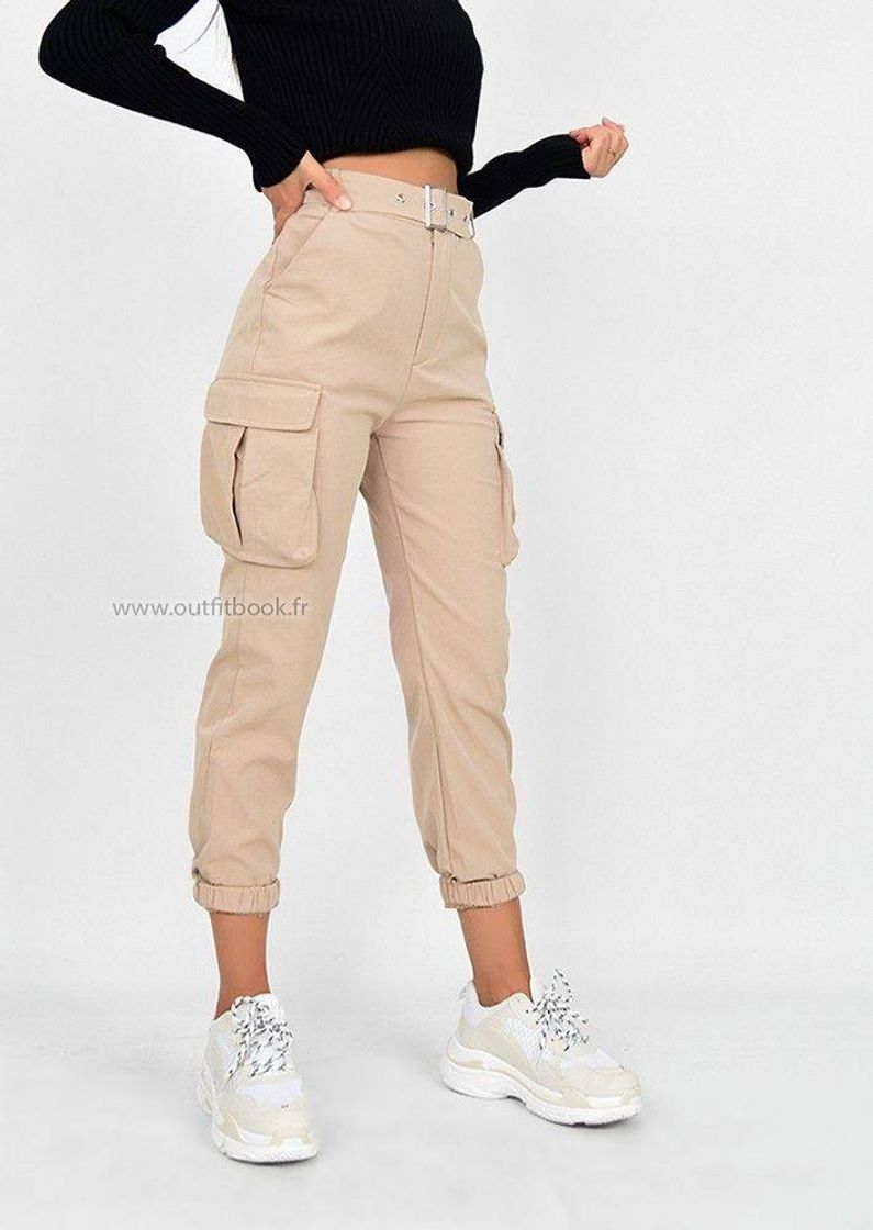 Landove Pantalon Cargo Mujer Bolsillos Solido Baggy Hip Hop ...
