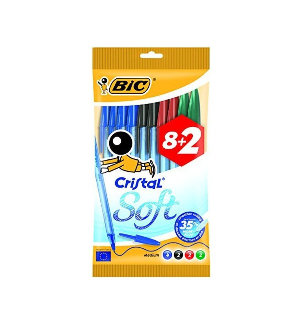 Product BIC Cristal Soft Bolígrafos Punta Media