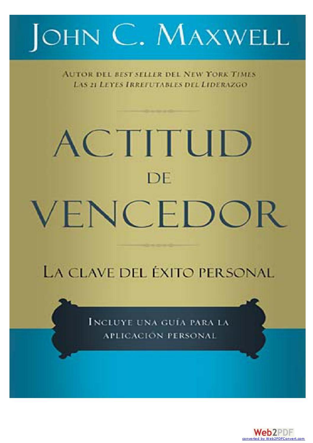 Book Actitud De Vencedor