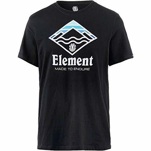 Element Layer Hombre Camiseta T-Shirt Flint Black L