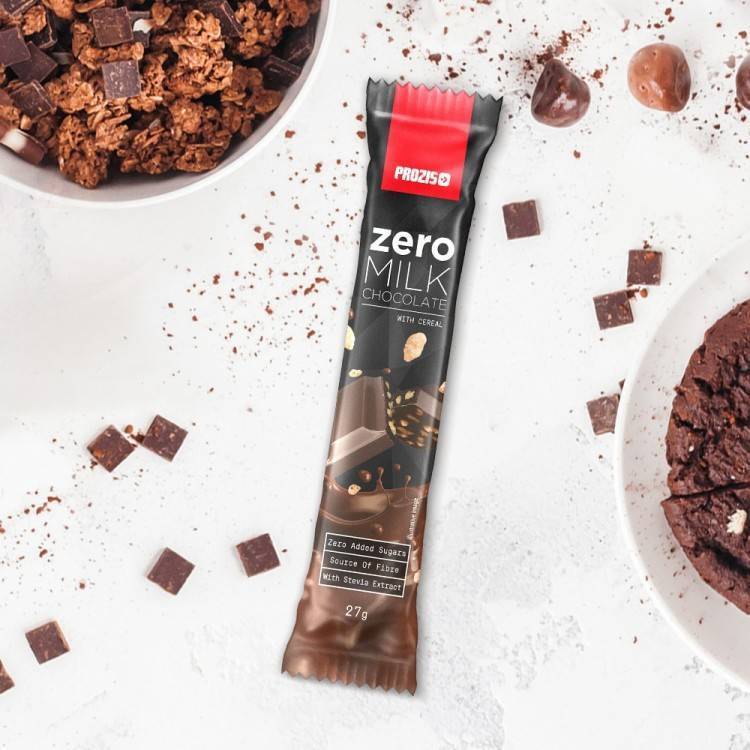 Products Zero Milk Chocolate with Cereals 27 g