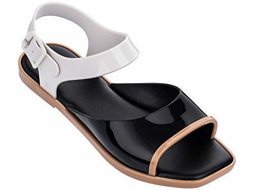 Moda MELISSA Crush Sandalias Mujeres Negro/Blanco
