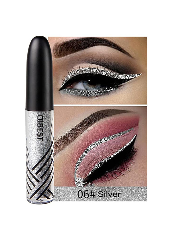 Producto Lucky Family Eyeliner lápiz Purpurina Eyeliner Lentejuelas flashings Agua Densidad Plata Oro