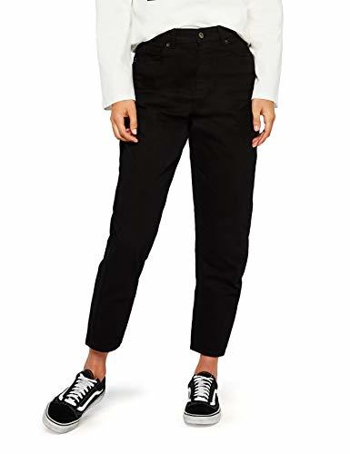 Social find. Balloon Fit, Vaqueros Straight para Mujer, Negro