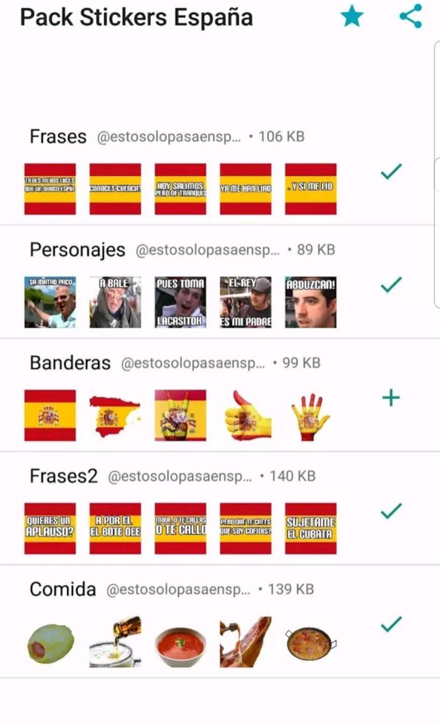App Stickers Made in Spain