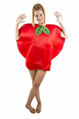 Social Costumizate! Disfraz de Manzana Adulto Especial para Fiestas de Disfraces y Carnaval