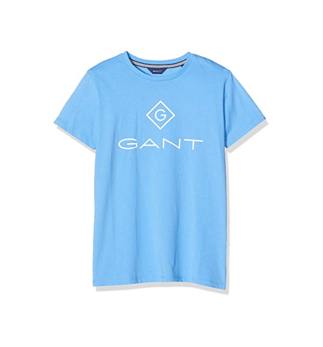 Social GANT Lock Up SS T-Shirt Camiseta, Azul
