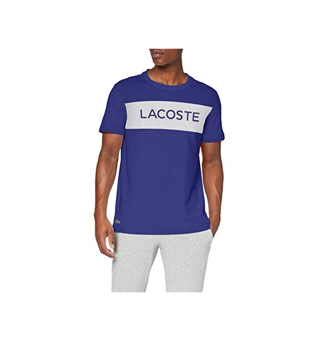 Social Lacoste Th4865 Camiseta, Azul