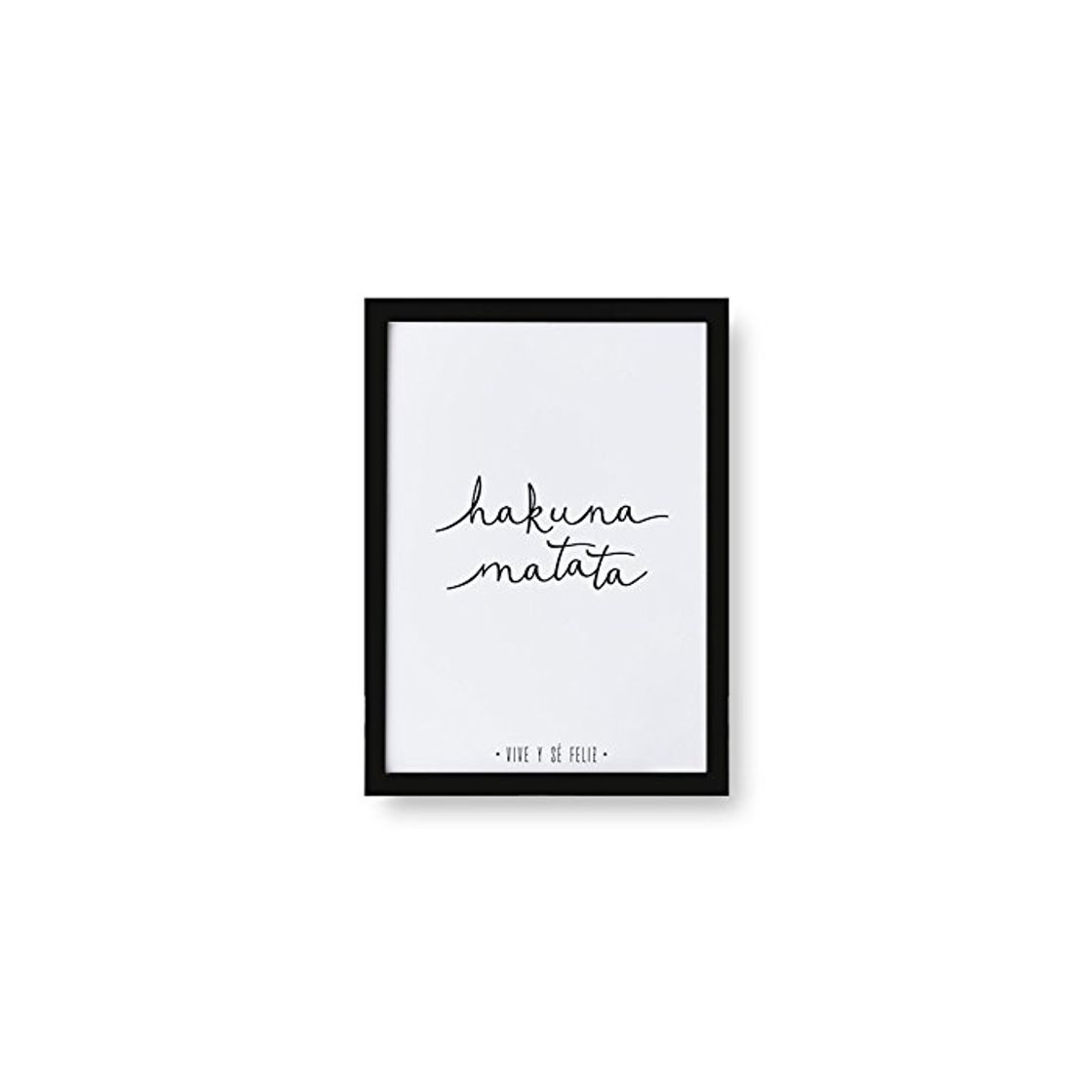 Producto Kenay Home Hakuna Matata Lámina A4, Papel Satinado, Blanco, 21x30cm