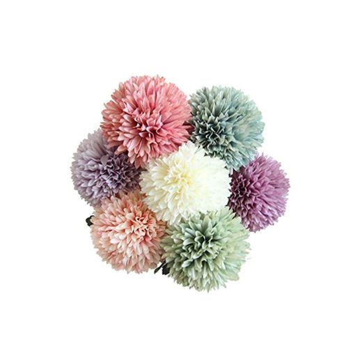 BESPORTBLE Ramo de Flores de Bola de Crisantemo Artificial Flores de Hortensia