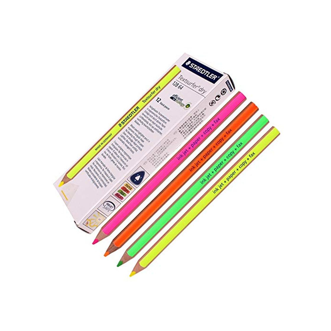 Products Staedtler Textsurfer Lot de 12 surligneurs secs pour écriture