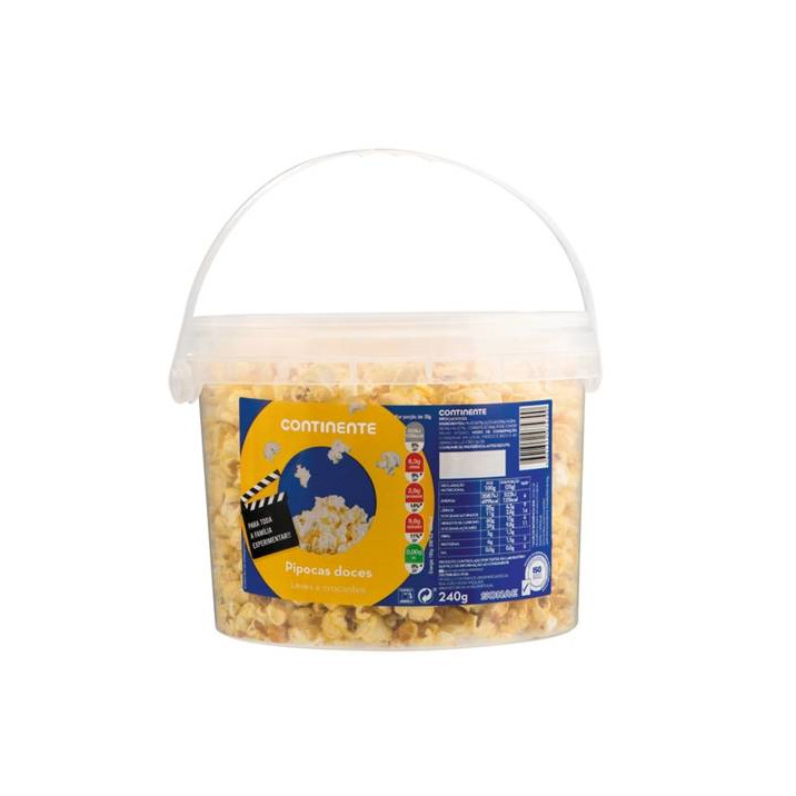 Pipocas Doces em Balde