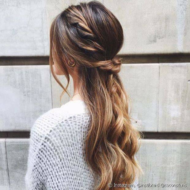 Moda Penteado simples dia a dia