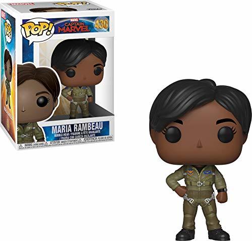 Social Funko Bobble Captain Marvel: Pop 15 Figura Coleccionable, Multicolor