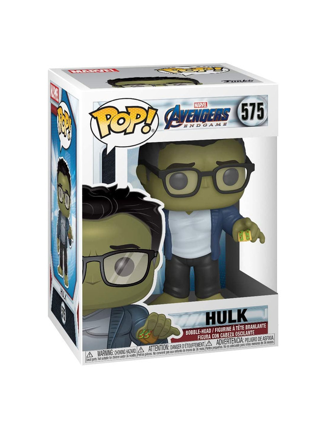 Social Funko- Pop Marvel: Endgame-Hulk w/Taco Collectible Toy, Multicolor