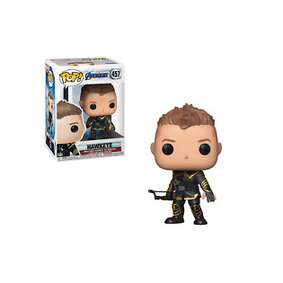Social Funko- Pop Bobble: Avengers Endgame: Hawkeye w/Chase Collectible Figure, Multicolor