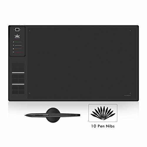 Electrónica HUION WH1409 13.8 x 8.6 Pulgadas Wireless Graphics Drawing Pen Tablet