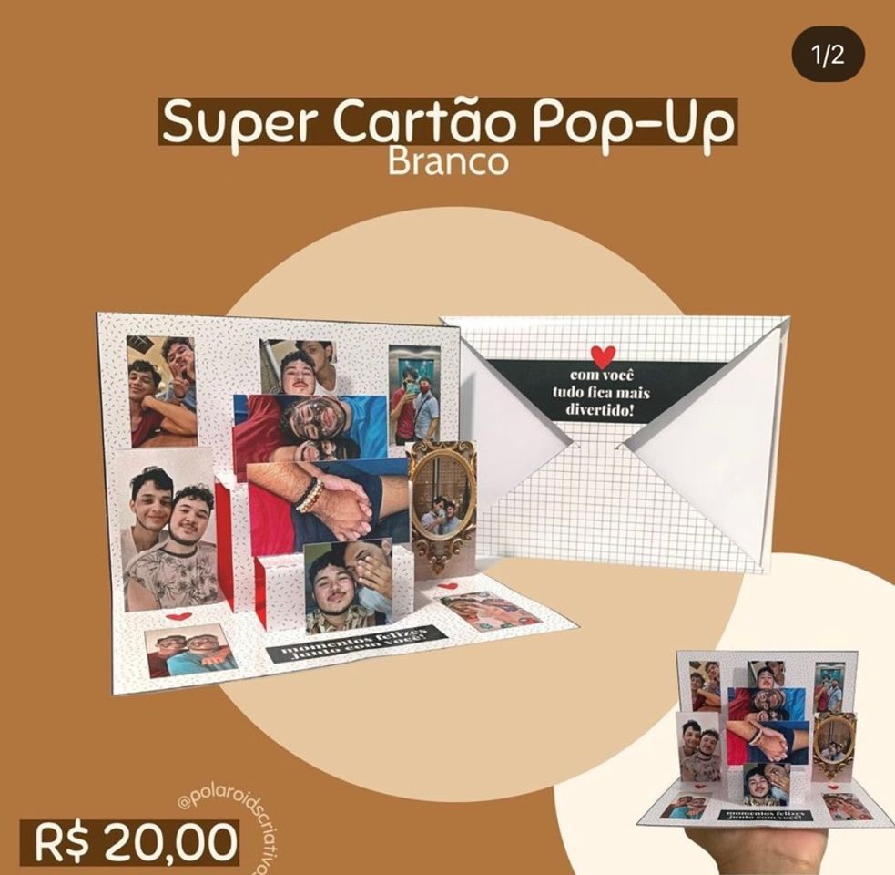 Moda Cartão pop-up