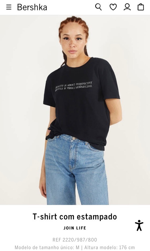 Moda t-shirt bershka 