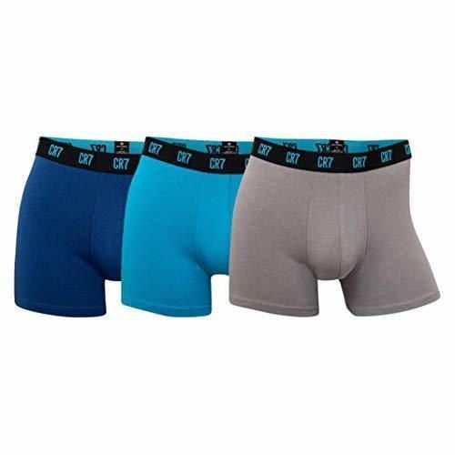 Fitness CR7 Cristiano Ronaldo - Basic - Bóxers Ajustados para Hombre - Pack