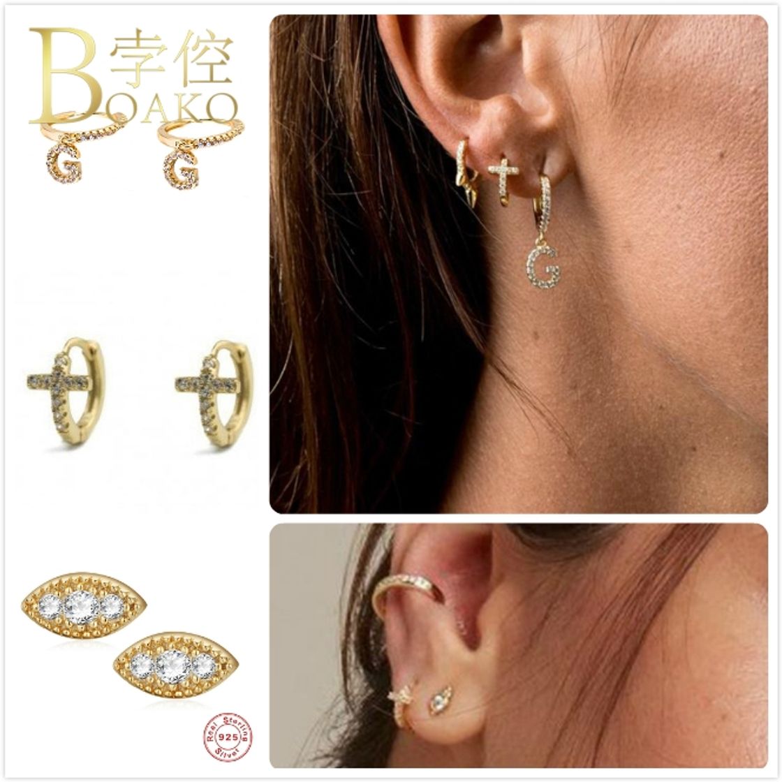 Social Qings Mariposa Aros Pendientes Plata de Ley 925