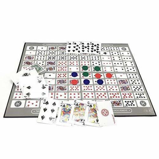 Ecisi Big Chess Board Game Table Game Pattern Patrón Deluxe Sequence Tin