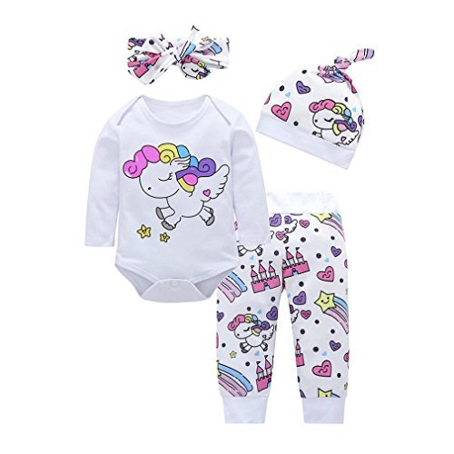 Moda K-youth Conjuntos Bebe Niña Navidad Estampado Animal Body Bebe Manga Larga Monos