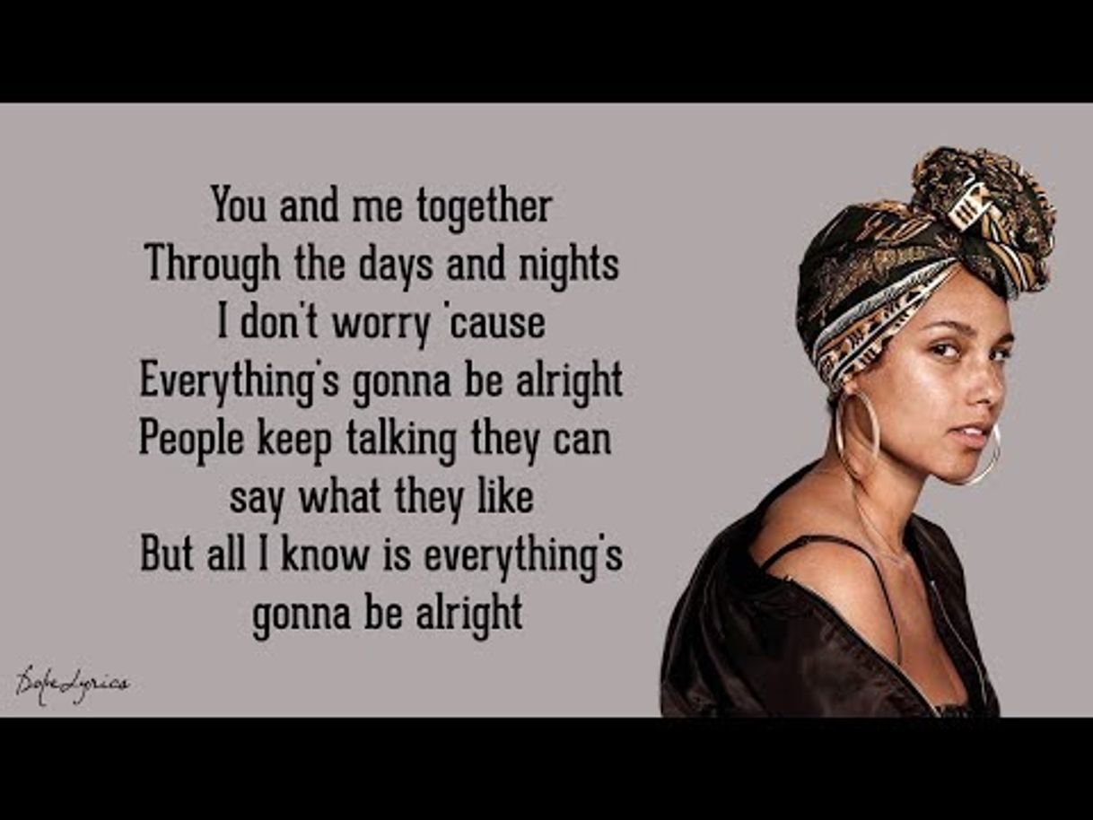 Music No One - Alicia Keys (Lyrics) - YouTube