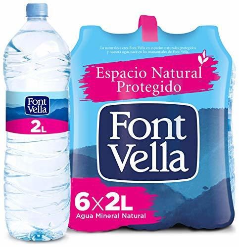 Agua Mineral Natural Font Vella 2L X 6