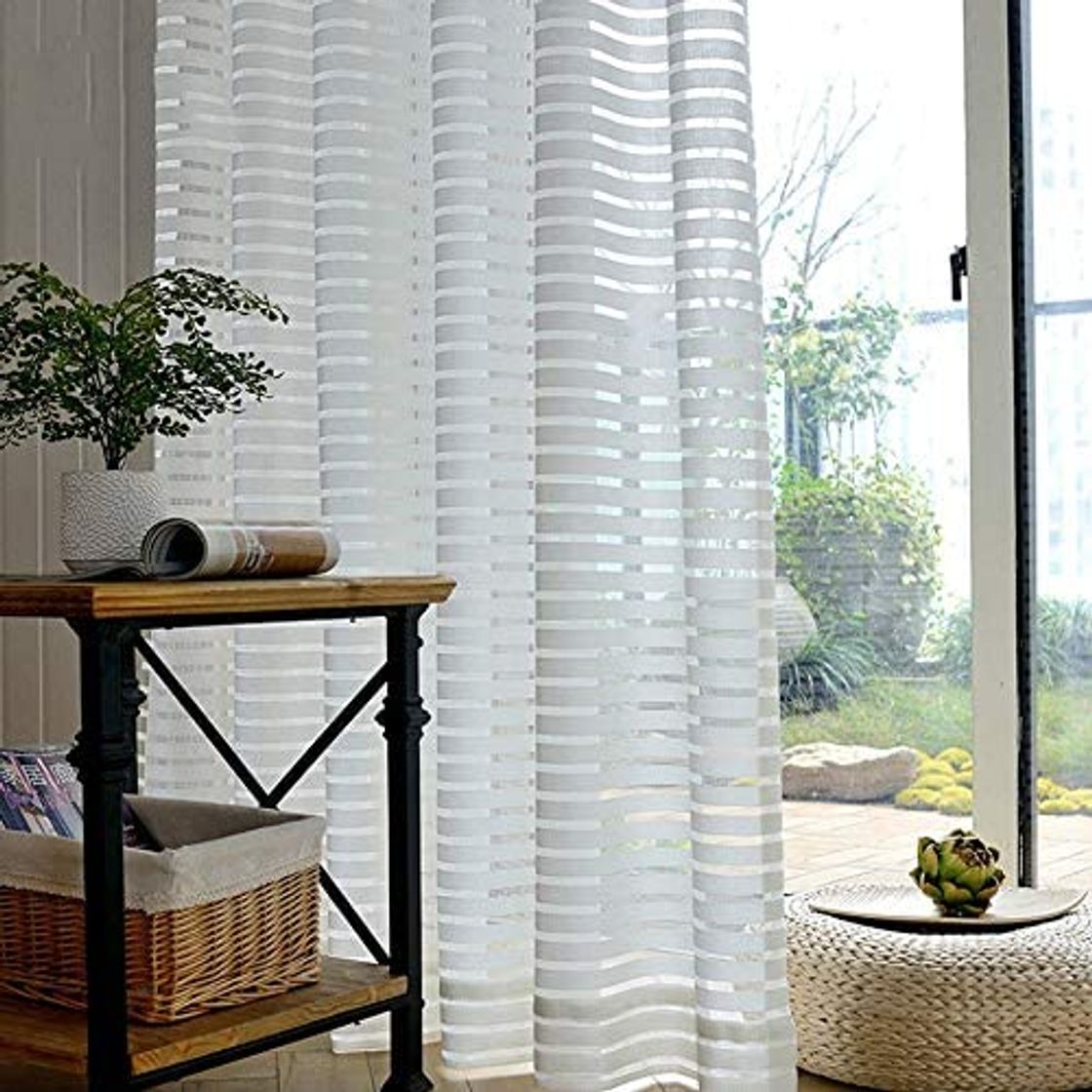 Producto GzPuluz Cortinas de Tul a Rayas for Sala de Estar