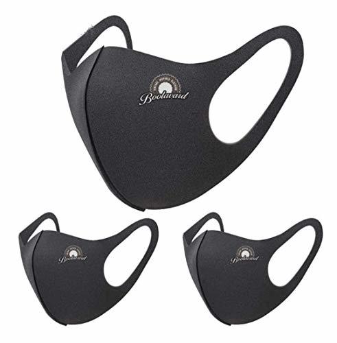 Social Boolavard 3 Piezas Máscara Reutilizable Lavable Unisex A Prueba de Polvo Antipolor