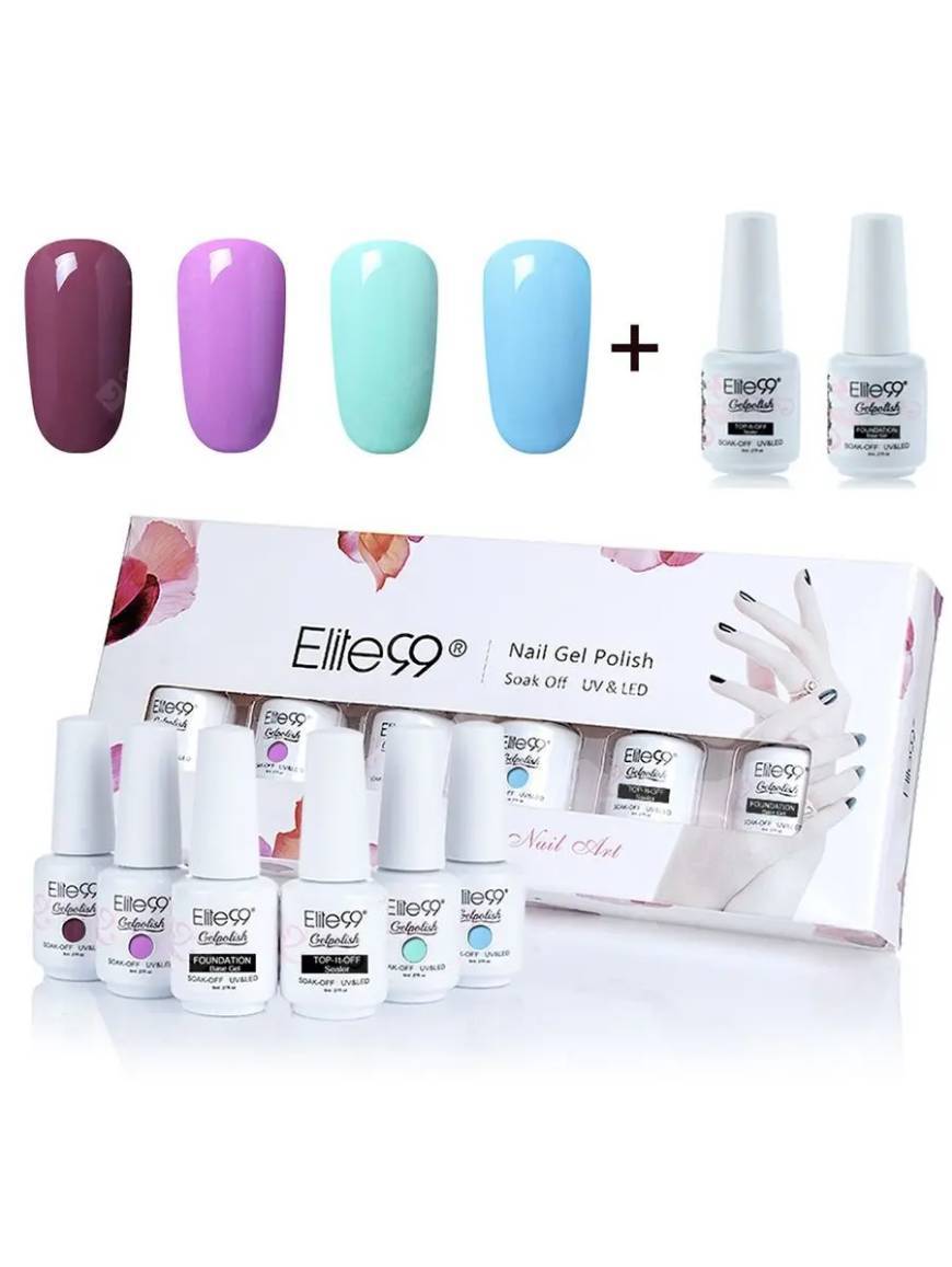 Conjunto 6 Vernizes Gel Elite99
