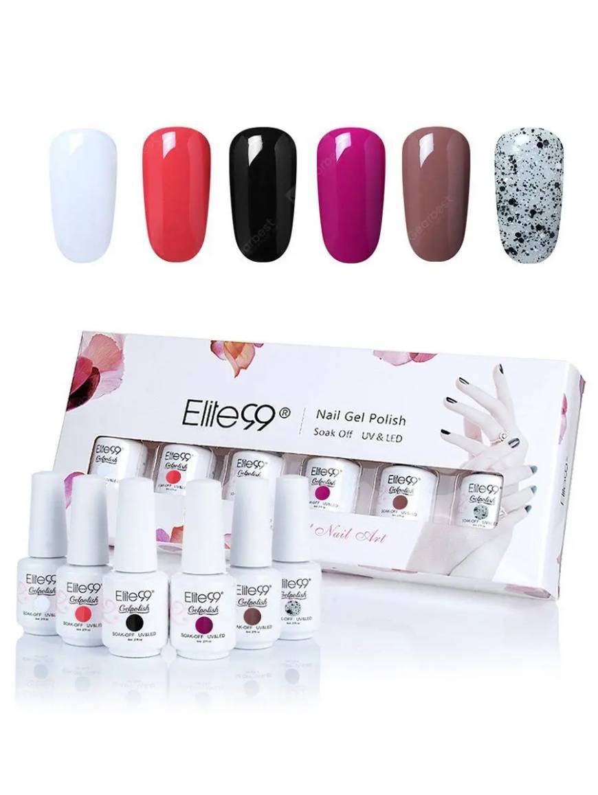 Conjunto 6 Vernizes Gel Elite99