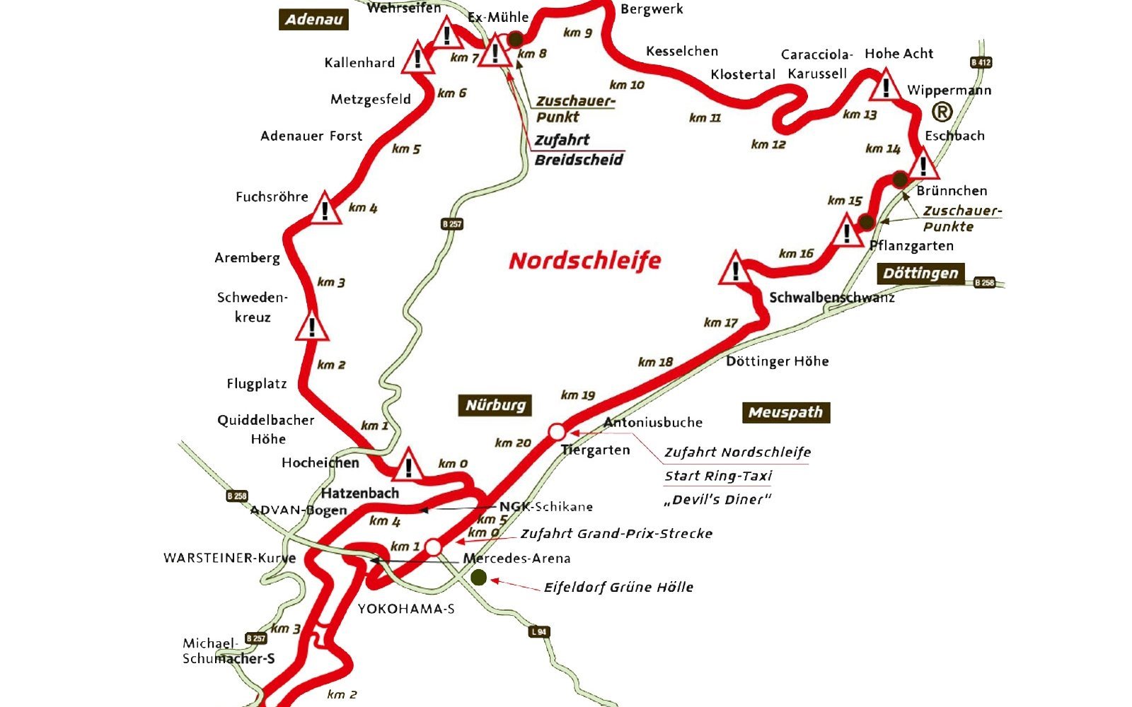 Lugar Nürburgring Nordschleife