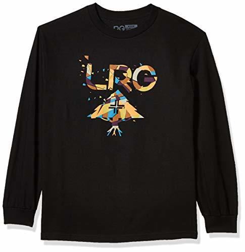 Productos LRG Men's Logo Deconstruct Long Sleeve T Shirt Black L